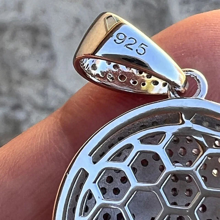 Hip Hop Pass Diamond Tester Bling Solid 925 Silver Iced Out GRA VVS Moissanite Zipper Mouth  Face Pendant for Chain Men Women