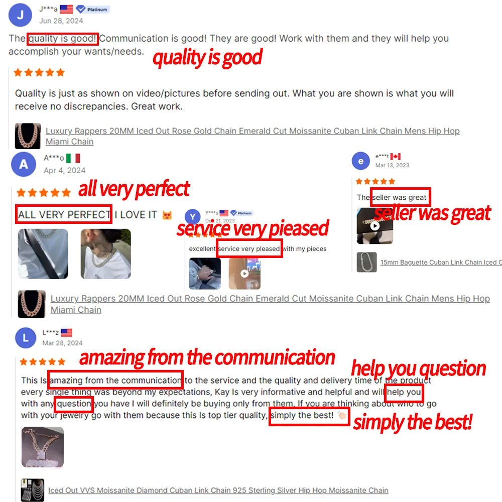 3 Days Dispatch 10mm 12mm 14mm Moissanite Cuban Link Necklace 925 Silver Moissanite Cuban Chain