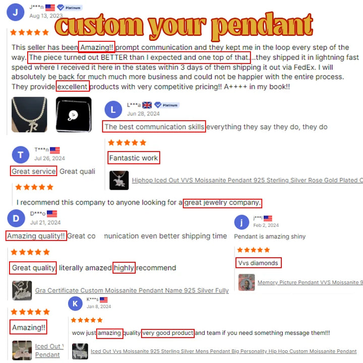 Shipment 3 Days Moissanite Cross Pendant Ankh VVS Diamond Jewelry 925 Silver Hiphop Moissanite Pendant