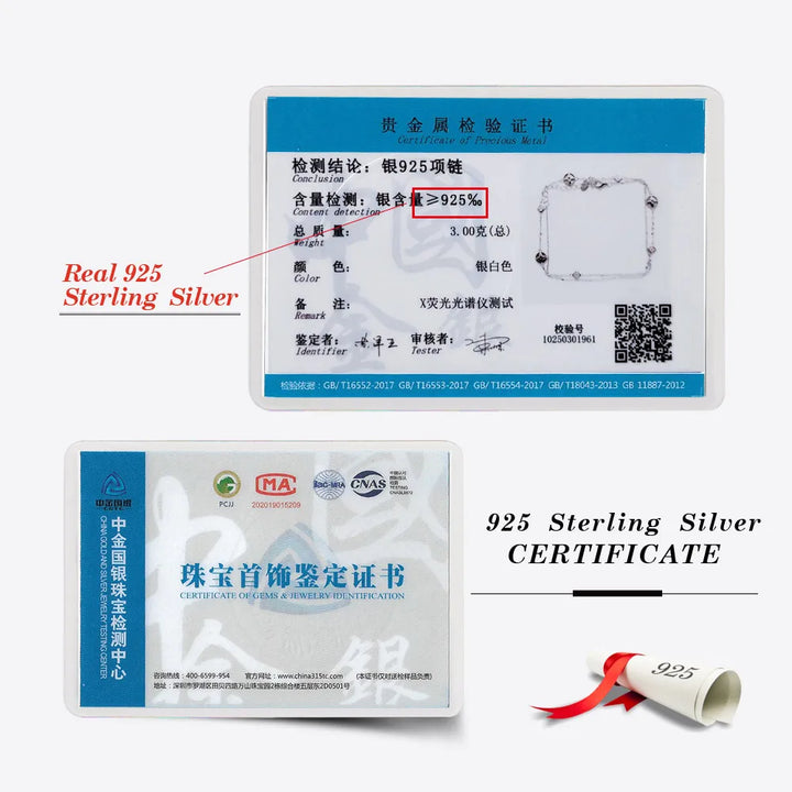 RINNTIN GMN64 USA Local Stock 925 Sterling Silver Necklace Four-Leaf Clover Necklace Black Shell Pearl Necklace for Women