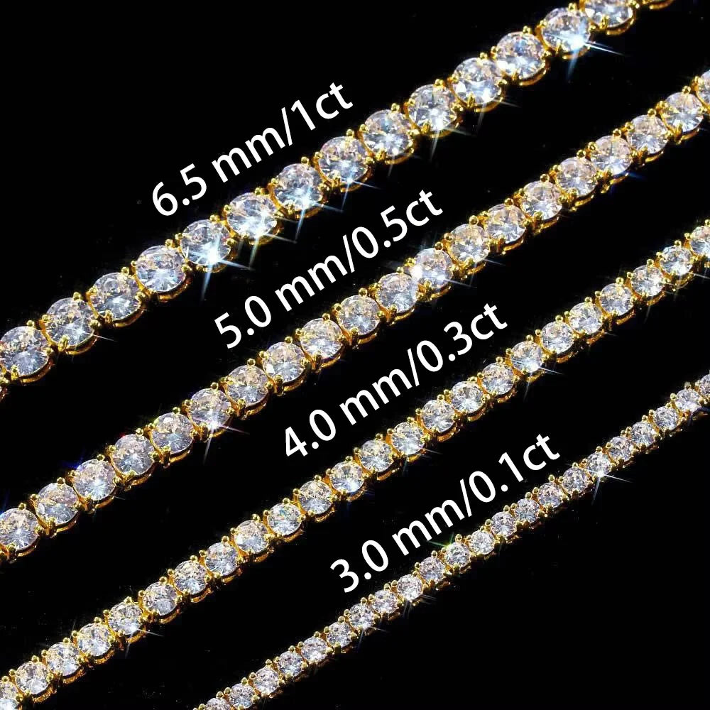 4mm Moissanite Tennis Bracelet