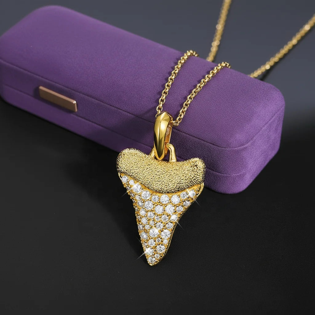 14K Gold Plated 925 Sterling Silver D Color VVS Moissanite Diamond Strawberry Pendant Necklace with Newest Design Iced Out Charm