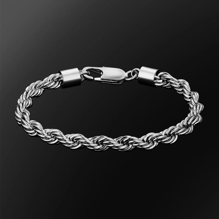 6mm Stainless Steel Rope Bracelet