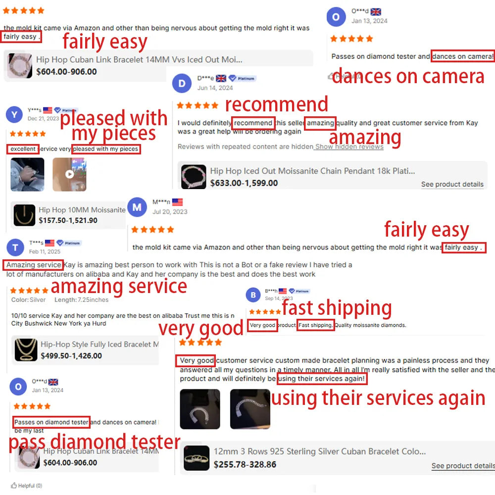 15mm Moissanite Cuban Link Bracelet