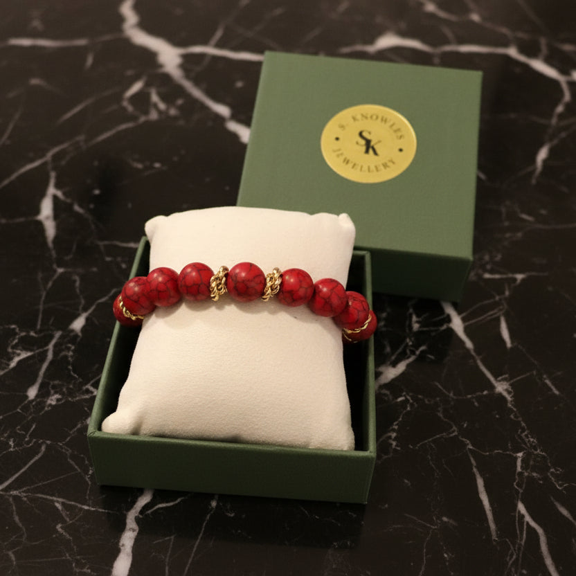 12MM Magnesite Bracelet