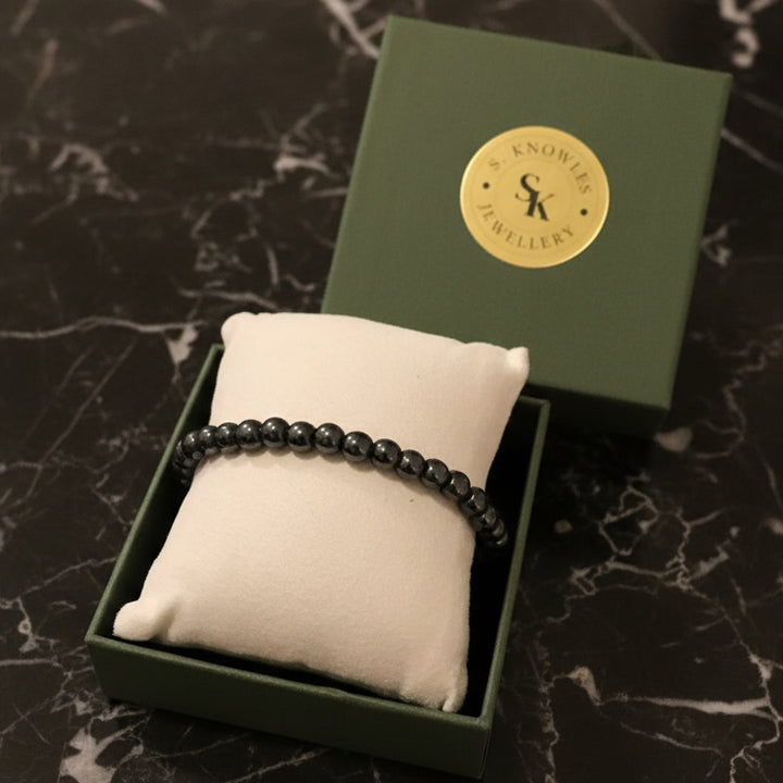 6MM Black Hematite Bracelet