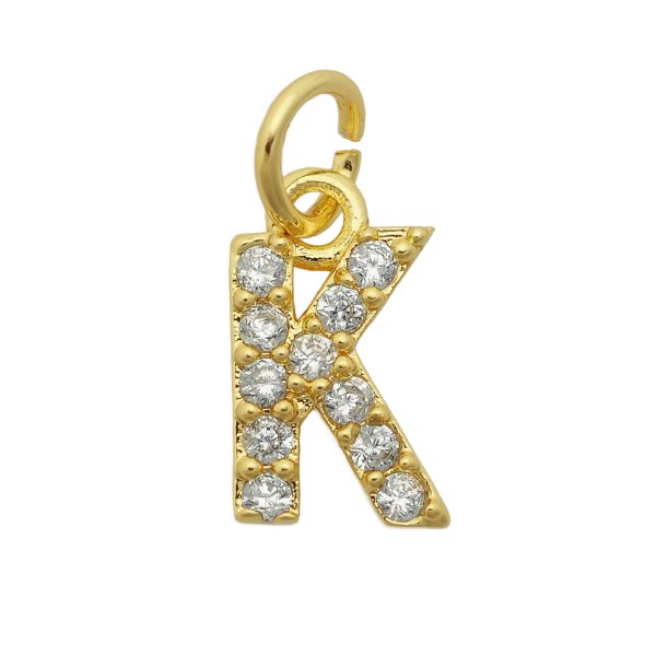 4MM Figaro Pave Initial Anklet