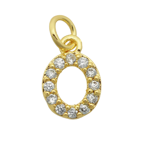 4MM Figaro Pave Initial Anklet