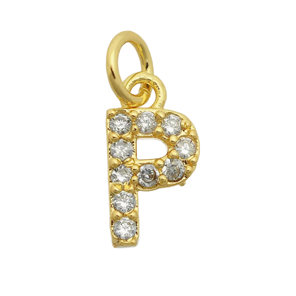 4MM Figaro Pave Initial Anklet