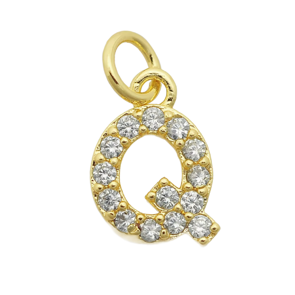 4MM Figaro Pave Initial Anklet