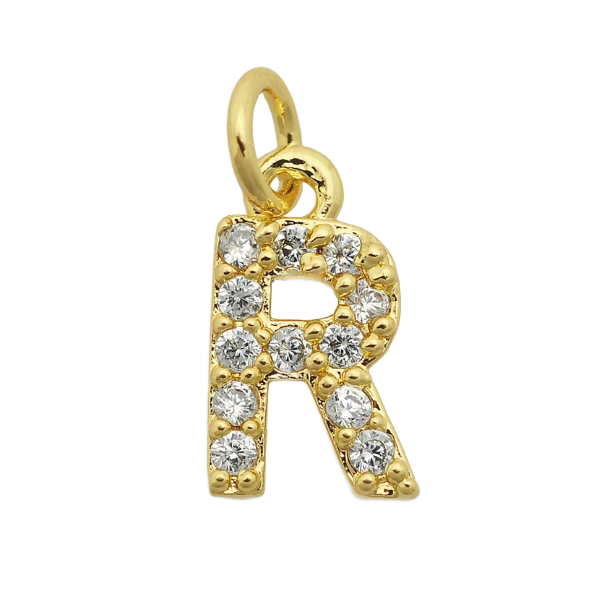 4MM Figaro Pave Initial Anklet