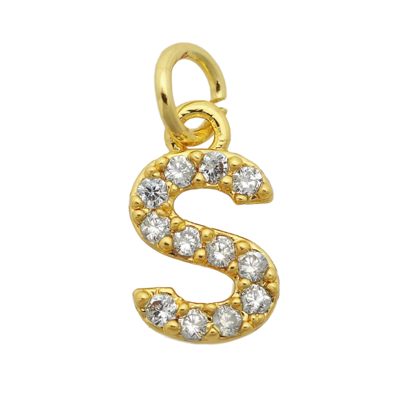 4MM Figaro Pave Initial Anklet