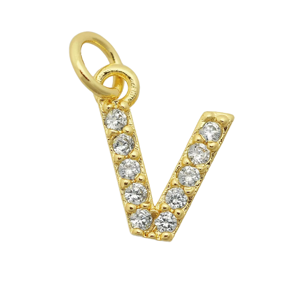 4MM Figaro Pave Initial Anklet