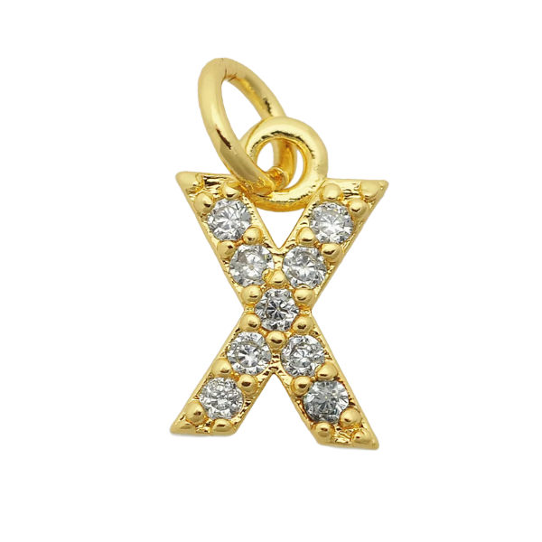 4MM Figaro Pave Initial Anklet