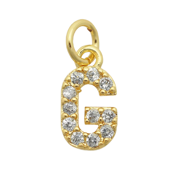 4MM Figaro Pave Initial Anklet