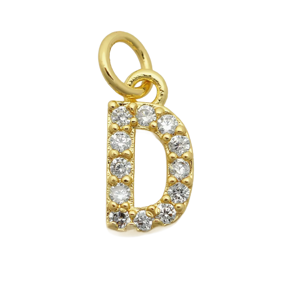 4MM Figaro Pave Initial Anklet