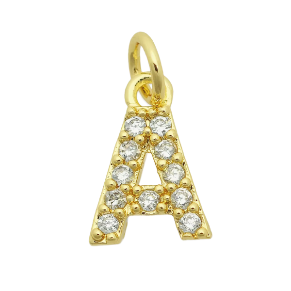 4MM Figaro Pave Initial Anklet