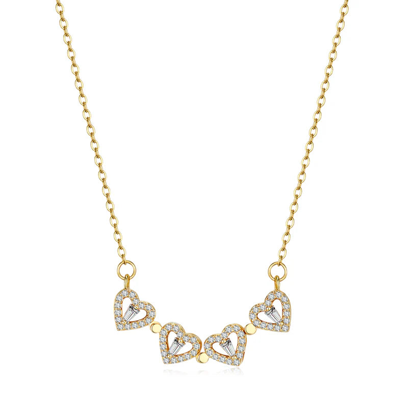 Clover Hearts Pendant Necklace