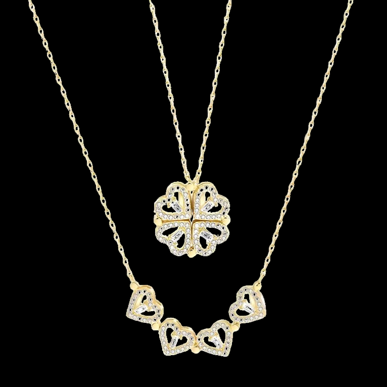 Clover Hearts Pendant Necklace